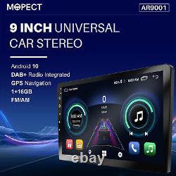 MOPECT DAB+ 9 Android 10 2 DIN Car MP5 Player Head Unit USB GPS Nav FM AM 1+16G