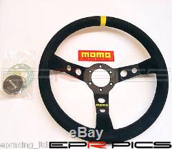Momo Mod 07 Suede Steering Wheel 350mm -Genuine Item- Honda Nissan Toyota Mazda