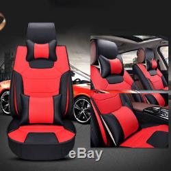 NEW Car Mircrofiber Leather Seat Covers L Size 5-Seats SUV Front+Rear All Season