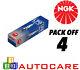 NGK LPG (GAS) Spark Plug set 4 Pack Part Number LPG1 No. 1496 4pk