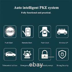 PKE Alarm System Car Keyless Entry Engine Start Push Button Dual Remote Control