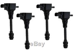 Pack Of 4 New Ignition Coils For Nissan Almera Primera Tino 224486n000 6734020