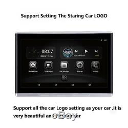 Pair 10.1 HD 1080P Quad-core TPMS FM Headrest Rear Seat Monitors Touch Screen