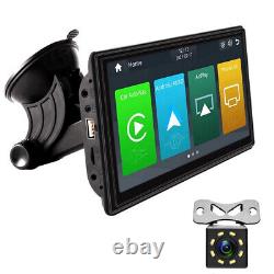 Portable 7in Monitor Car Wireless CarPlay Android Auto FM Radio BT GPS Navi Cam
