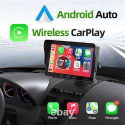Portable 7in Monitor Wireless CarPlay Android Auto Car Radio FM Stereo GPS MP5