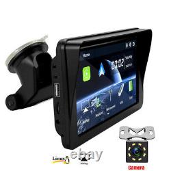 Portable 7inch Monitor Car GPS Bluetooth Navigation Mirror Link Rear View Camera