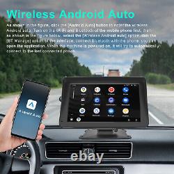 Portable Car Stereo Radio Android Auto Apple Car Play Bluetooth 7in Touch Screen
