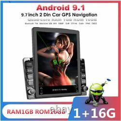 Quad-core Android 9.1 9.7In Car Stereo FM Radio MP5 Player Bluetooth GPS Sat NAV