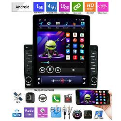 Rotatable 10.1in 1DIN Android 8.1 Quad-core Car Stereo Radio GPS WiFi MP5 Player