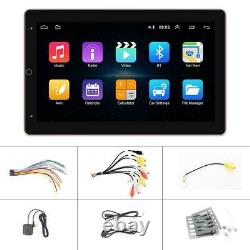 Rotatable 2Din 10.1in Android 9.1 Car Stereo Radio GPS WiFi MP5 Player +Camera
