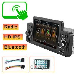 Single 1 Din 5in Touch Screen Car Stereo Radio MP5 Player BT FM USB Mirror Link