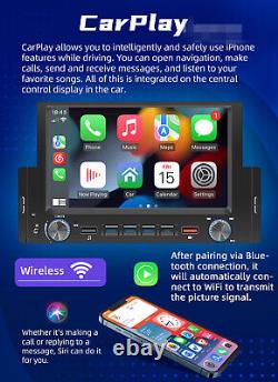 Single 1Din Car Stereo Bluetooth Radio GPS Nav Dash Cam Head Unit Android 10.1