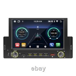 Single 1Din Car Stereo Bluetooth Radio GPS Nav Dash Cam Head Unit Android 10.1