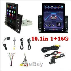 Single DIN Vertical Screen 10.1in Car Stereo Radio BT GPS WiFi MLK With4LED Camera