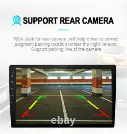 Single Din 10.1inch Android 8.1 GPS Car Radio FM BT Mirror Link Wifi+Free Camera
