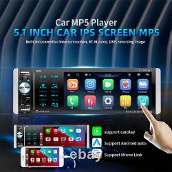 Single Din Car Stereo Radio 5.1 Bluetooth USB AUX MP5 Player &Camera