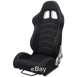 Sport Seat Bucket Seat Tenzo-R Fabric Black with Runners