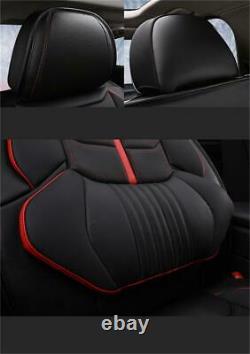 Standard Universal 5-Sits Car Seat Covers PU Leather Front Rear Interior Cushion