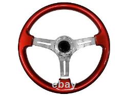 Steering Wheel Boss Kit TS Red Chrome + Neo Quick Release NC for NISSAN 023