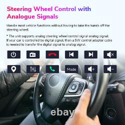 UK 10.1 Single 1Din Car Stereo Apple CarPlay Android Auto Radio Touch Head Unit