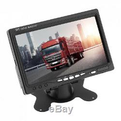 UK 720PAHD 4CH H. 264 Car DVR Video Recorder Box 7 HD Car Monitor 4Pc CCD Camera