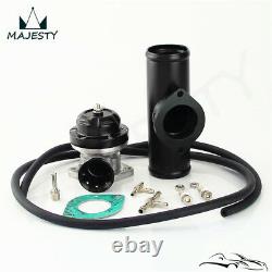 Universal Alloy Intercooler Piping Hose 2.36 60mm + Turbo Flange Pipe BOV Kit