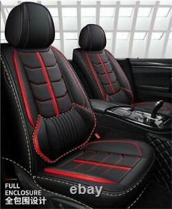 Set Front Rear Car Seat Cover Cushions, Fly5d Universal Pu Leather Car Seat Cover
