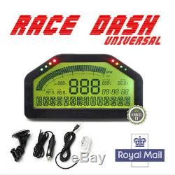 Universal Dash Race Display OBD2 Bluetooth Dashboard LCD Screen Digital Gauge UK