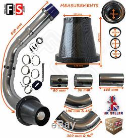 Universal Performance Cold Air Feed Pipe Air Filter Kit Carbon 2103cr-nsn1