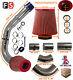 Universal Performance Cold Air Feed Pipe Air Filter Kit Red 2103rf-nsn1
