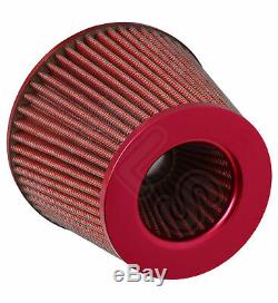 Universal Performance Cold Air Feed Pipe Air Filter Kit Red 2103rf-nsn2