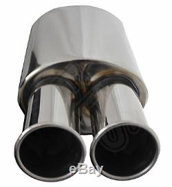 Universal Performance Free Flow Stainless Exhaust Backbox St35-nsn2