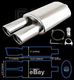 Universal Performance Free Flow Stainless Exhaust Backbox Yfx-0690 Nsn1