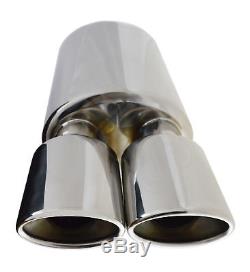 Universal Performance Free Flow Stainless Steel Exhaust Backbox Yfx-0732 Nsn1