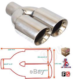 Universal Performance Stainless Steel Exhaust Tailpipe 2.5 In Yfx-0260 Nsn1