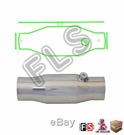 Universal T304 Stainless Sports Cat Catalytic Converter 3 Inch 200 Cell-nsn1