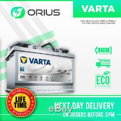 Varta Silver Dynamic AGM Car Battery 12V 70Ah 760CCA 570901076 Type 096
