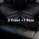 Vehicle Luxury seat cover 3 PCS Set PU Leather 53×54cm 124-140cm 2 Front&1 Rear