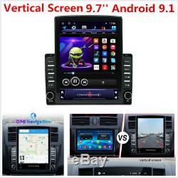 Vertical Screen 9.7 Android 9.1 Quad Core Car Wifi GPS Nav Stereo Player Radio