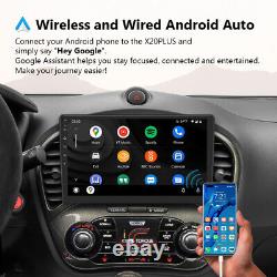 Wireless CarPlay Android Auto 10.1 Double 2 Din Car Stereo Radio Sat Nav Touch