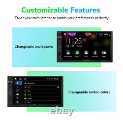 Wireless CarPlay Android Auto 7 2Din Car Stereo Radio GPS Sat Nav Bluetooth DSP