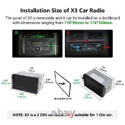Wireless CarPlay Android Auto 7 2Din Car Stereo Radio GPS Sat Nav Bluetooth DSP