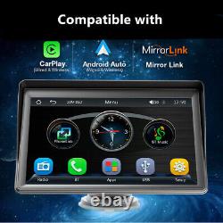 Wireless HD Car Player 7in Touch Screen Apple CarPlay Rear View Camera Mirror