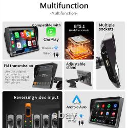 Wireless HD Car Player 7in Touch Screen Apple CarPlay Rear View Camera Mirror